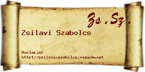 Zsilavi Szabolcs névjegykártya